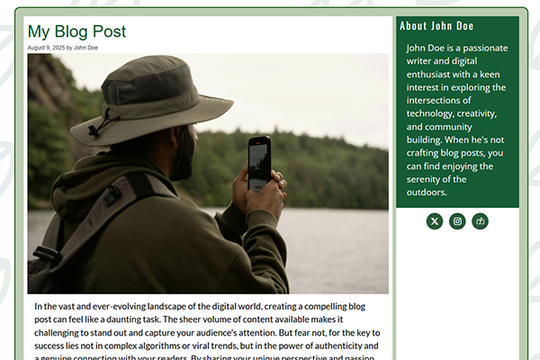 Simplicity Pages Template 6